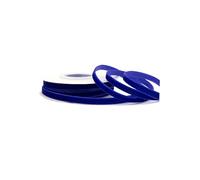 Creativery Ruban en velours bleu roi 6 mm x 10 m