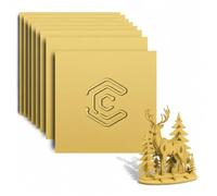 Creatorally Coloré Contreplaqué 3mm, Contre Plaque de Tilleul Couleur 30x30 cm 8 Pièces pour Gravure et Découpe Laser, Plaque de Bois pour Bricolage, Pyrogravure sur Bois (Or)