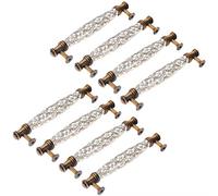 Creatwls 8 pcs Poignées de Porte de Placard de Cuisine Bouton de Tiroir de Cuisine Modernes Boutons, Tiroir en Céramique en Alliage de Zinc Tirent la Poignée de Meubles Porte de Boutons