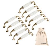 Creatwls Lot de 10 Boutons de Meuble Céramique Bouton de Tiroir Boutons de Porte Poignée de Meuble Accessoires Poignées de Porte, Bouton de Placard Céramiques Poignées de Cuisine