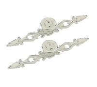 Creatwls Rose Fleur Boutons de Tiroir Poignées de Porte Commode Meubles Poignées Placard de Cuisine Poignée Armoir Boutons et Poignées - Lot de 2