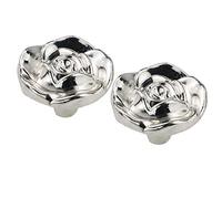 Creatwls Rose Fleur Boutons de Tiroir Poignées de Porte Commode Meubles Poignées Placard de Cuisine Poignée Armoir Boutons et Poignées - Lot de 2