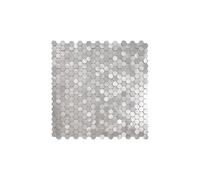 Crédence Adhésive Mosaïque 32cm Argent