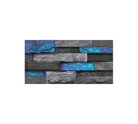 Credence Adhesive pour Cuisine Autocollant mural Imitation pierre carrelage, papier peint 3D imperméable, décoration de la maison for cuisine salle bains, 20/10 pièces(Color 7,15cmX30cmX20pcs)