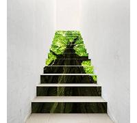 Credence Adhesive pour Cuisine Feuilles D'Arbre Vert Dalle Pvc Adhesive Murale Stickers Carrelage Adhesif Mural Cuisine Carrelage Salle de Bain Revetement Stickers Muraux Papier Peint 18x100cm/13 Pcs