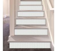 Credence Adhesive pour Cuisine Géométrie Blanche Dalle Pvc Adhesive Murale Stickers Carrelage Adhesif Mural Cuisine Carrelage Salle de Bain Revetement Stickers Muraux Papier Peint 18x100cm/13 Pcs