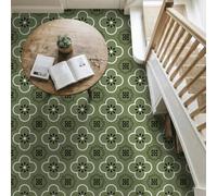Credence Adhesive Pour Cuisine Vert Blanc Imperméable Résistant À L’Huile,Carrelage Adhesif Mural Cuisine,Stickers Carrelage Pour Crédence Cuisines, Décoratif Autocollant Carreaux Muraux