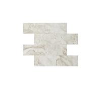 Crédence Adhésive Travertin 38cm Blanc