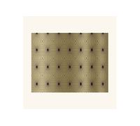 Crédence cuisine fond de hotte aluminium géométrique Doré laiton brossé 90 x 70 cm