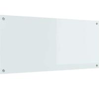 Crédence de cuisine Blanc 110 x 50 cm verre trempé