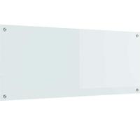 Crédence de cuisine blanche 120 x 50 cm Verre trempé