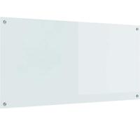 Crédence de cuisine blanche 120 x 60 cm Verre trempé