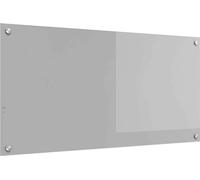 Crédence de cuisine gris clair 100 x 50 cm Verre trempé