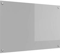 Crédence de cuisine Gris clair 90 x 60 cm verre trempé