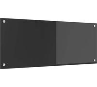 Crédence de cuisine Gris foncé 100 x 40 cm verre trempé