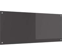 Crédence de cuisine gris foncé 120 x 50 cm Verre trempé