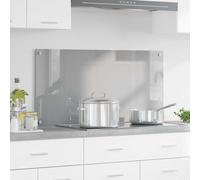 vidaXL Crédence de cuisine Gris foncé – Verre trempé – 110 x 40 x 0,6 cm