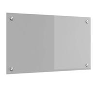 vidaXL Crédence de Cuisine Gris foncé 100 x 40 cm Verre trempé, Crédence en Verre Moderne, résistante à la Chaleur, Style Chic, Facile à Installer, Parfaite pour Votre Cuisine