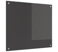 Plan de travail de cuisine vidaXL Gris foncé 70x60x0,6 cm en verre trempé
