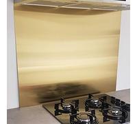 Crédence INOX brossé Laiton- 8 Tailles - Hauteur 65 cm x (Longueur 90 cm)