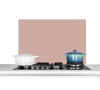 Credence Rose - Palette - Solide - Rose solide Fond de hotte 90x60 cm Credence aluminium Plaque inox de cuisine