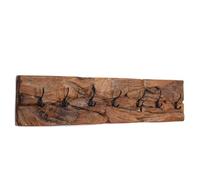 CREEDWOOD PORTEMANTEAU Mural Mina | 7 Crochets, Bois flotté, 90cm | Portemanteau dentrée, Crochet à vêtements Drift, portemanteau en Bois, Panneau de vestiaire
