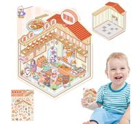 Créez vos propres autocollants de maison, créez vos propres autocollants de scène | Stickers paysagers à effet 3D | Outil de décoration de scrapbooking, autocollants de valise de téléphone portable