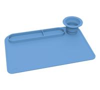 CRELANDO® Gobelet à pinceaux avec support (bleu)