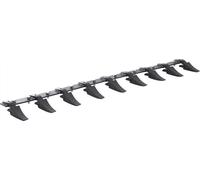 "Crémaillère de godet - Godet de tracteur haute performance de 1,8 m - Rail à 9 dents pour chargeuse, tracteur, chargeuse compacte - Capacité de charge de 2000 kg - Conception boulonnée - Pour une exc