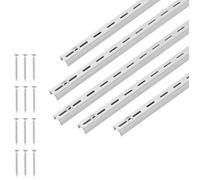 Crémaillère d'Étagère - DUOKU - 990 mm - Lot de 10 - Acier - Argent brillant