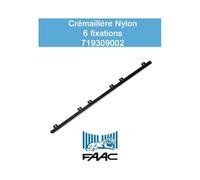 Crémaillère nylon M4 1 m avec 6 attaches - FAAC 719309002