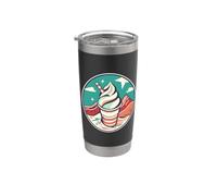 Crème glacée Illustration Profession Gobelet isotherme en acier inoxydable double paroi