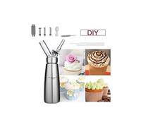 Crème Mousseur, Aluminium Crème Fouet Mousseur Crème Pistolet Crème Machine A Soda Distributeur de Crème Fouet DIY Outil 500 ml