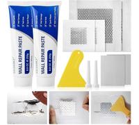 Crème Réparation Murale, Enduit de Rebouchage Pâte de Murs, 4 patchs Dautocollants Muraux, Répare Efficacement les (250g*2)
