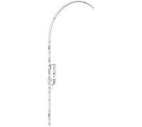 Crémone à larder EUROPA axe 50 mm 3 galets têtière 18 mm Longueur 2500 mm FERCO 6-33168-04-0-1
