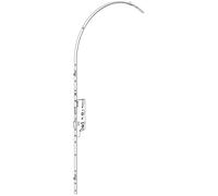 Crémone à larder EUROPA axe 50mm 3 galets têtière 18mm Longueur 2500mm - FERCO - 6-33168-04-0-1