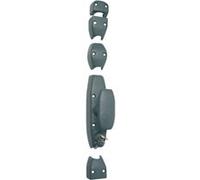 Crémone classique pour porte cochère diamètre 18 RY180 finition apprêt bouton standard - JARDINIER MASSARD - J041605 Noir G