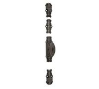 Crémone en fonte en applique pour menuiserie bois RY59 - bouton confort - noir JARDINIER MASSARD