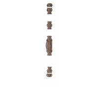 Crémone en fonte pour fenêtre bois - RY 16-02 gris mat TORBEL