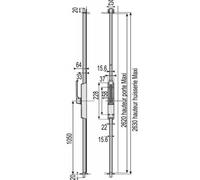 Crémone pompier à poignée rotative - aluminium - ST 740 VACHETTE