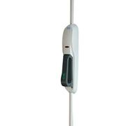 Crémone pompier DEFY droite + gâches laqué blanc RAL9010 - LA CROISEE DS - DS5211-D036