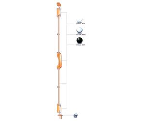Crémone urgence PANAMA avec jeu de pênes blanc RAL9010 FAPIM 8300B10054_32