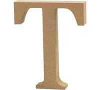 Creotime lettre en bois T 8 cm Marron G