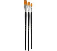 Creotime pinceaux noirs ronds 3 pièces (12-16-20) G