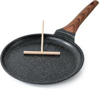 Crêpière 26 cm Antiadhésive Revêtement granit Convient pour induction
