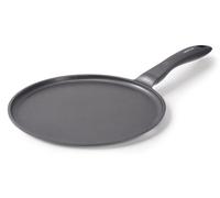 Crêpière dosa poêle à crêpes - Revêtement antiadhésif en titane - 24 cm - Gris - Pour crêpes, tortillas et omelettes