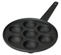 Crêpière fonte - Mini crêpière - 7 empreintes - Induction - Diamètre 5,5 cm - Antiadhésif