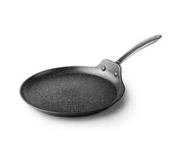 Lacor - 27144 - Crêpière Easy, aluminium forgé, revêtement antiadhésif trois couches, poignée ergonomique, sans PFOA, fond à induction complète, lavage à la main, coffre-fort à induction, ø24cm
