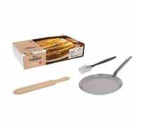 Crêpière MINERAL B 26 cm, avec louche et pinceau, de Buyer