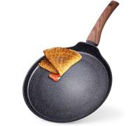 Crêpière plate - IMPORT - Vilde Black&Wood - 26 cm - Revêtement granit antiadhésif - Induction